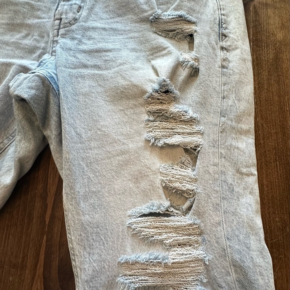 Edgely Light Blue Denim Distressed Jeans - Picture 6 of 9